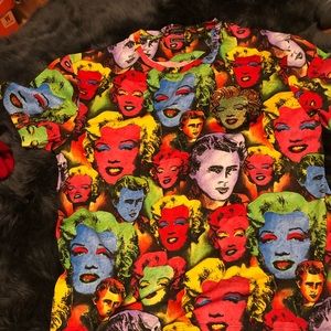 VERSACE POP ART PRINT TRIBUTE T-SHIRT